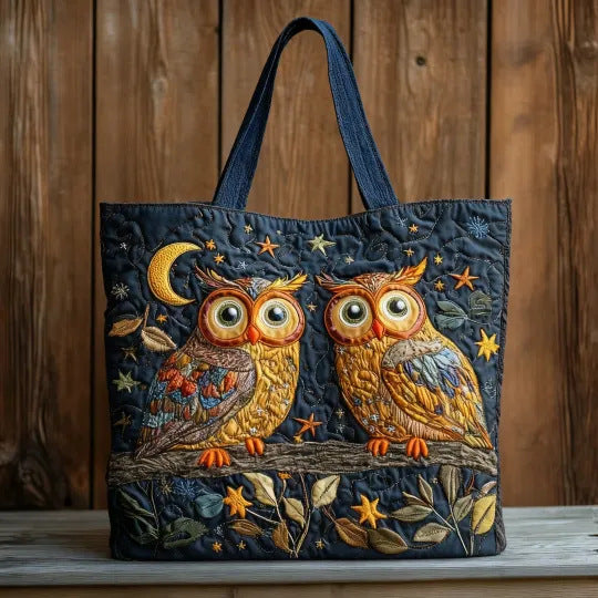 Women's Trendy Printed Tote & Shoulder Bag - Canvas Lined Oxford Cloth