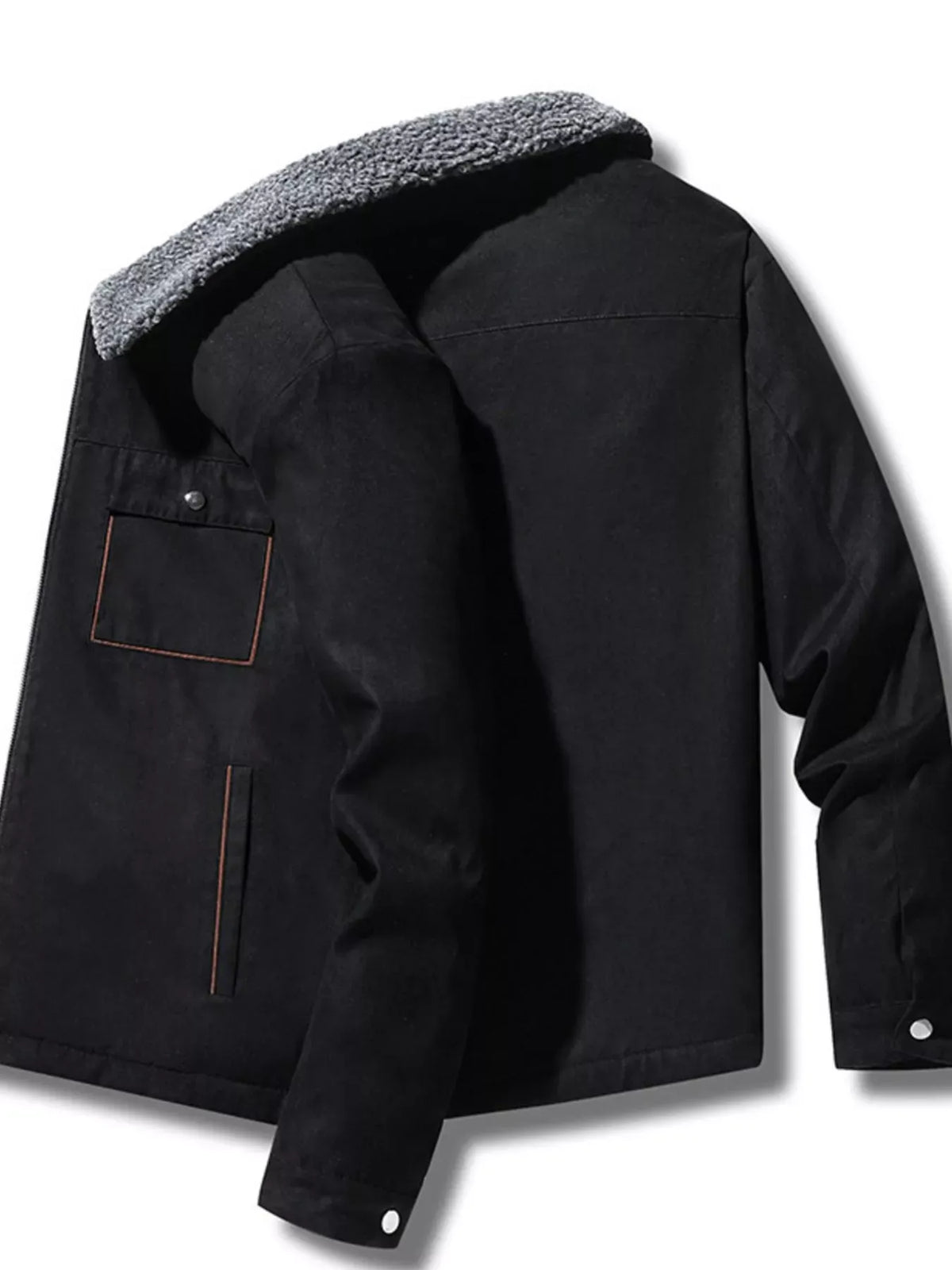Men's Plush-Lined Utility Jacket — Plus Sizes — photo 4