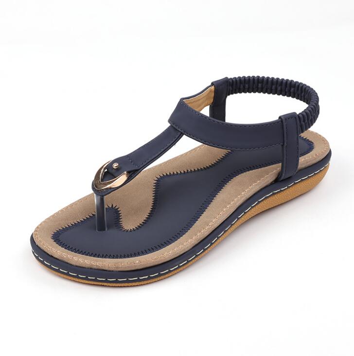 Women's PU Ankle Strap Platform Sandals | Low Heel Open-Toe Summer Shoes
