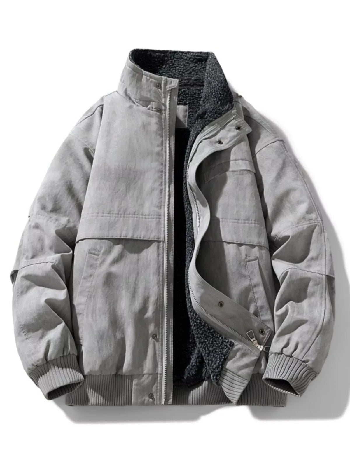 Men's Sherpa-Lined Bomber Jacket — photo 5