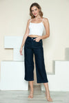 Judy Blue Sawyer Side Seam Braid Detail Crop Wide-Leg Jeans — product view 13