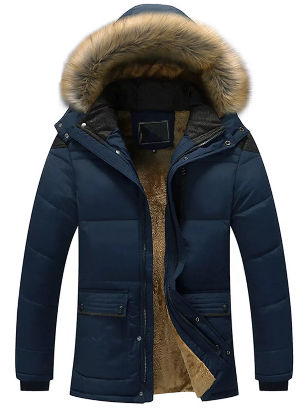 Men's Hooded Winter Parka Jacket — photo 4