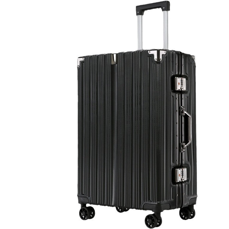 Premium Aluminum Frame Luggage - Rivet-Reinforced Travel Suitcase with Spinner Wheels