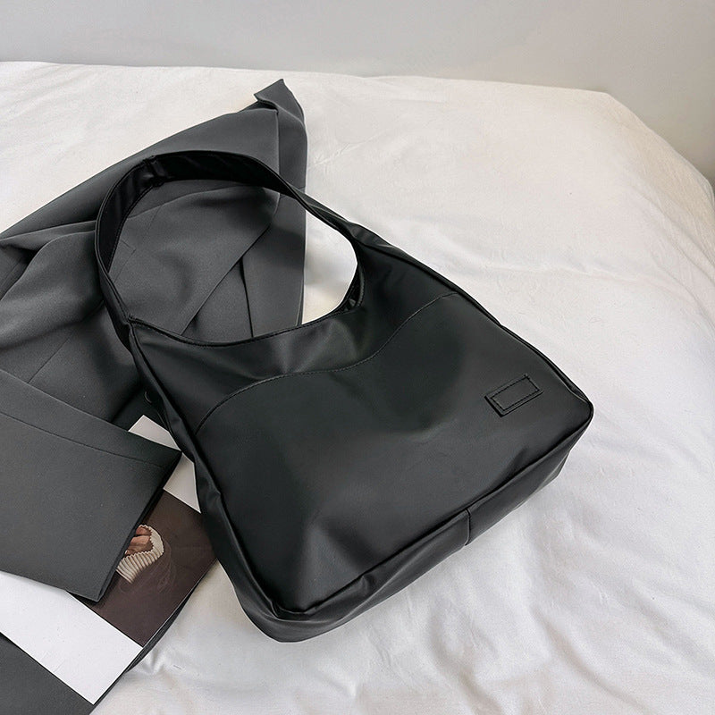 Women's Retro Tote Bag - Large Capacity PU Leather Shoulder Bag with Phone Pocket