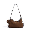 Vintage Crossbody Underarm Tote Bag - Genuine Leather Dumpling Bag for Women