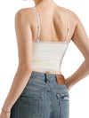 Slightly stretchy lace camisole for women