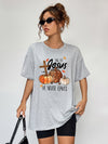 Relaxed fit of the Fall for Jesus oversized graphic tee