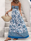 Dahlia Floral Print Strapless Maxi Dress — product view 4