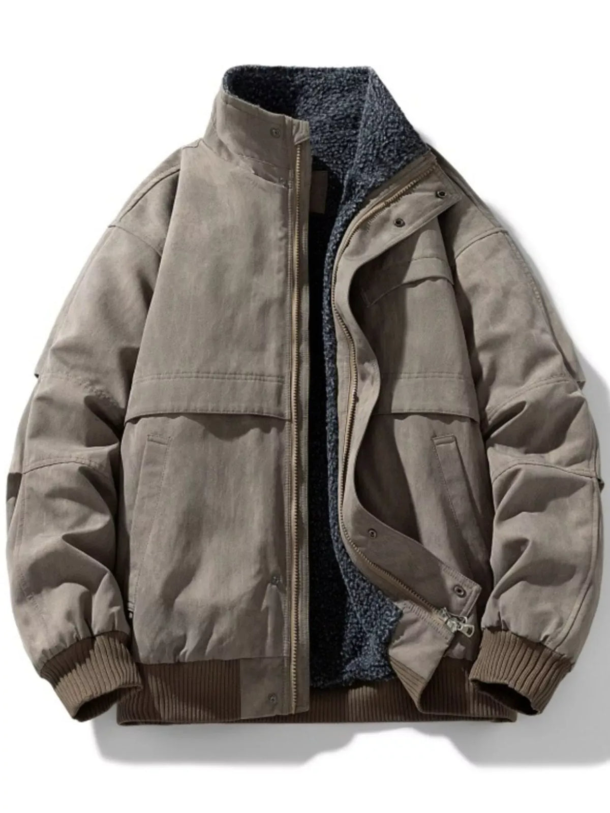 Men's Sherpa-Lined Bomber Jacket — photo 7