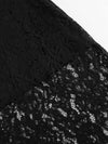 Women's black lace maxi skirt