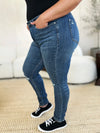 Judy Blue Parker Mid Waist Distressed Slim Jeans — product view 14
