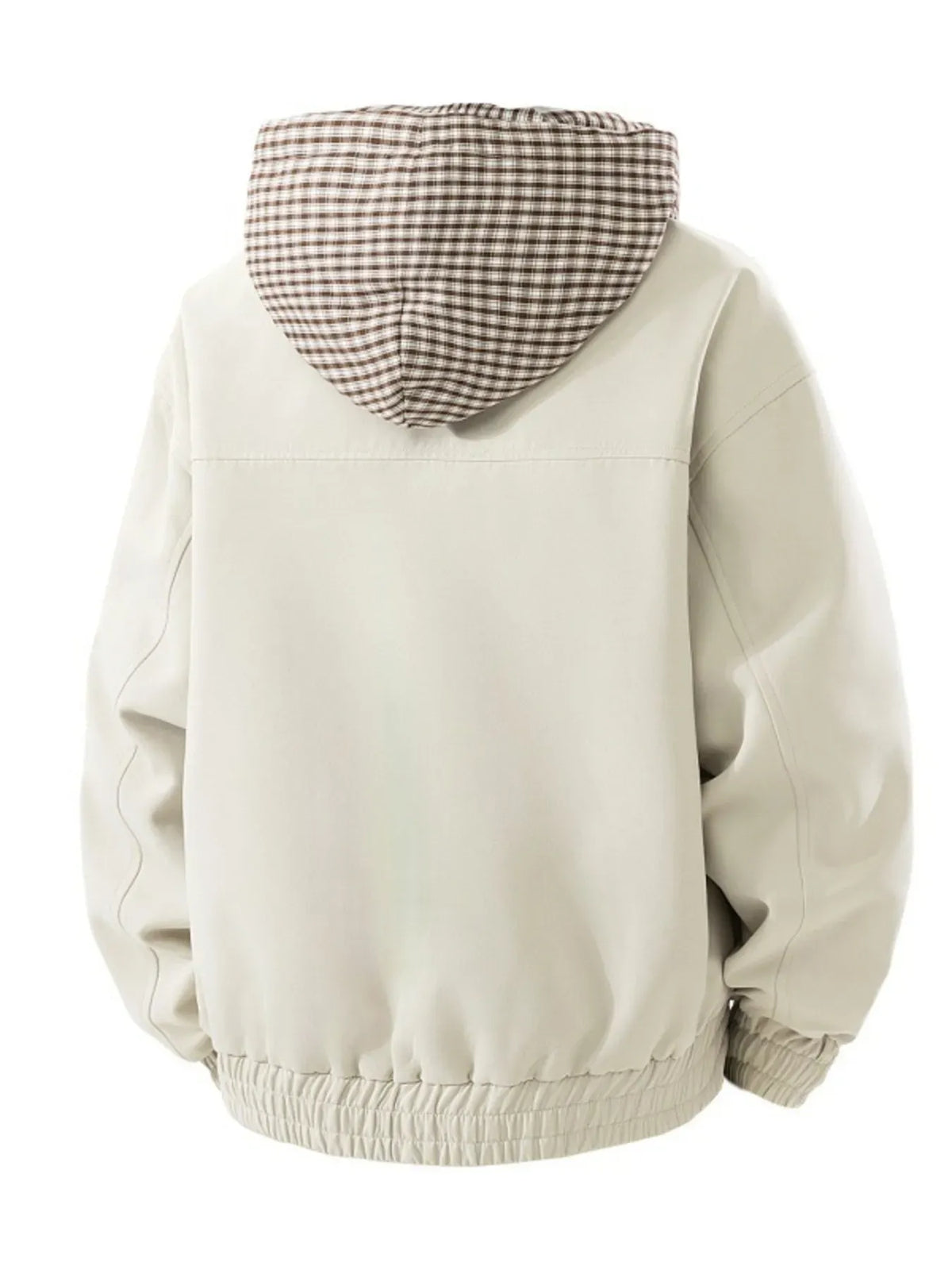 Men's Plaid-Lined Hooded Jacket — Plus Sizes — photo 4