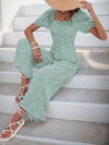 Vesper Printed Square Neck Puff Sleeve Jumpsuit — product view 20