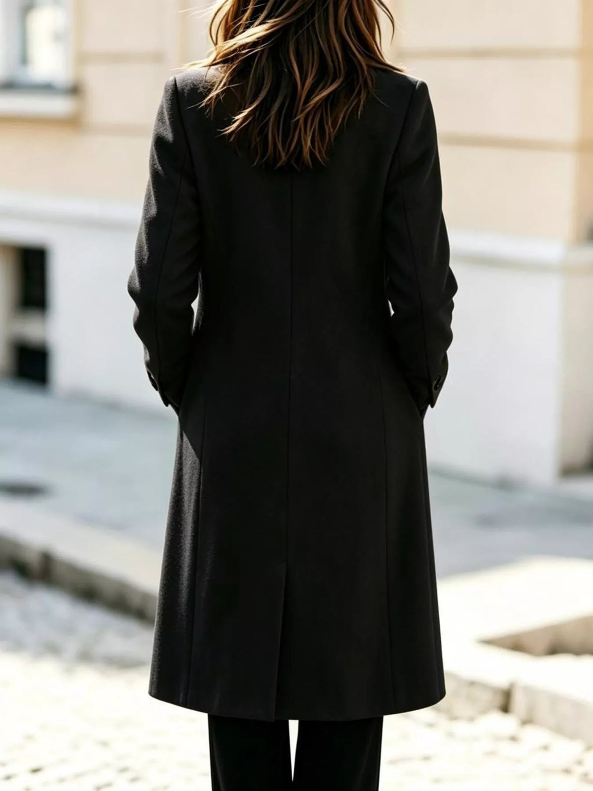 Double-Breasted Lapel Coat