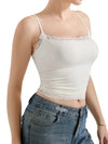 Women's lace-trim cami top