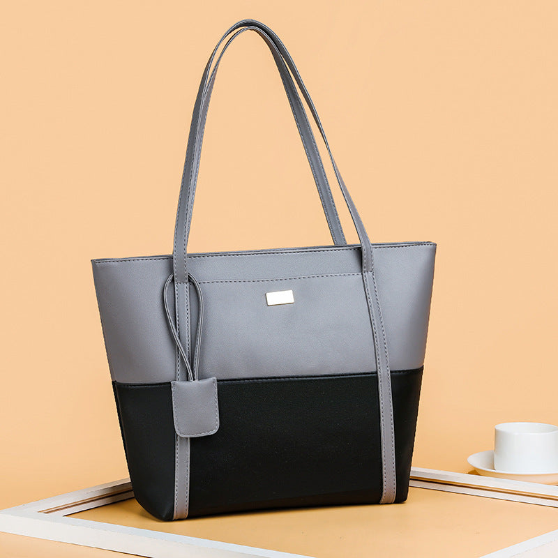 Premium PU Leather Tote Bag - Large Capacity Handbag for Women