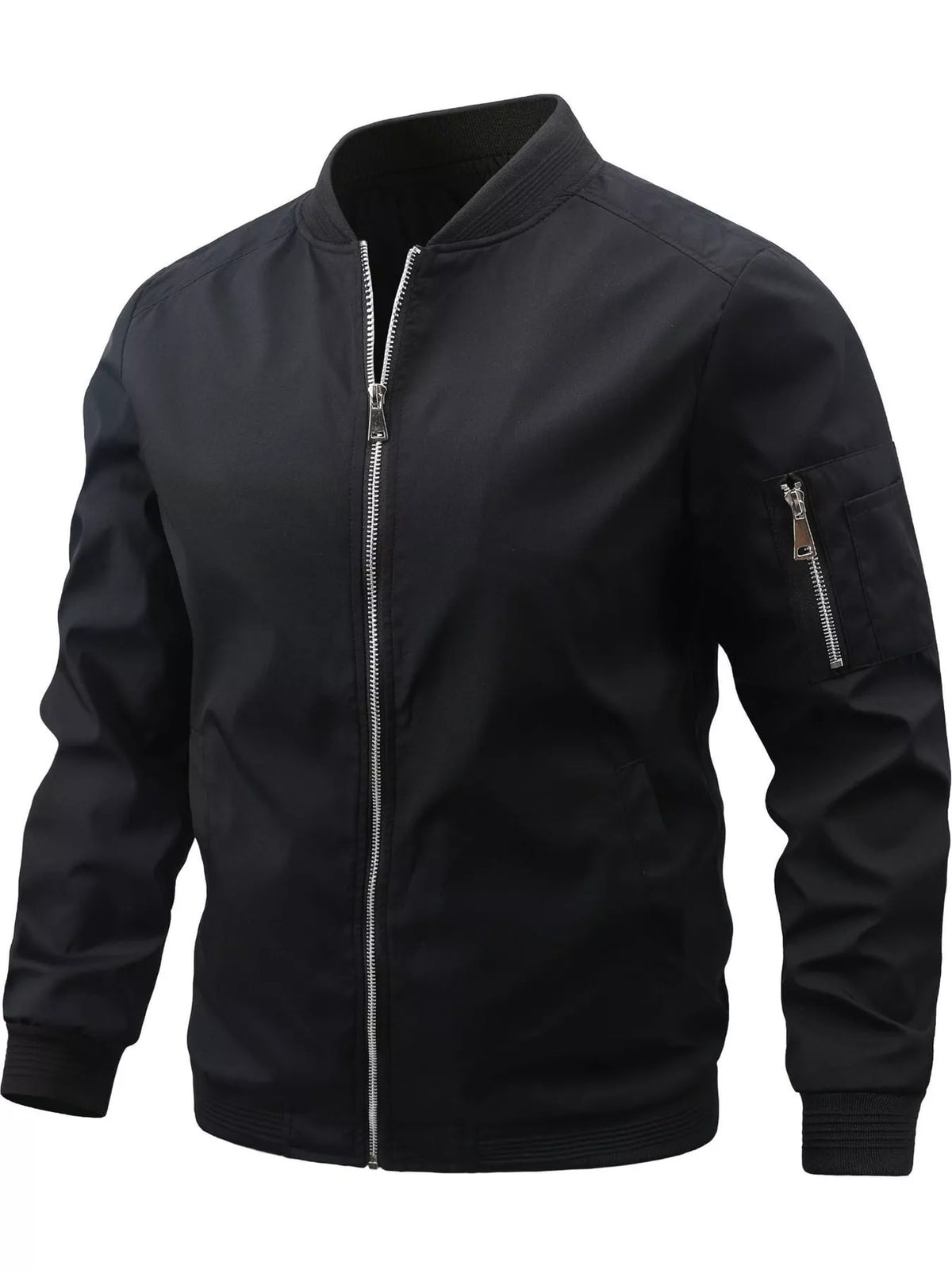 Men's Lightweight Bomber Jacket with Sleeve Pocket — photo 51