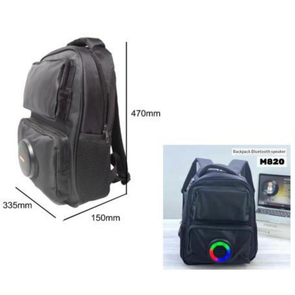 Bluetooth Speaker Backpack – Waterproof Rechargeable Outdoor Backpack with Built-In Speaker