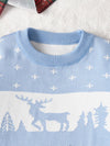 Bluebird Lane Christmas Reindeer Pattern Knit Sweater — product view 6