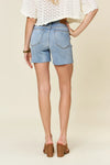 Judy Blue Blake High-Rise Raw-Hem Denim Shorts — product view 4