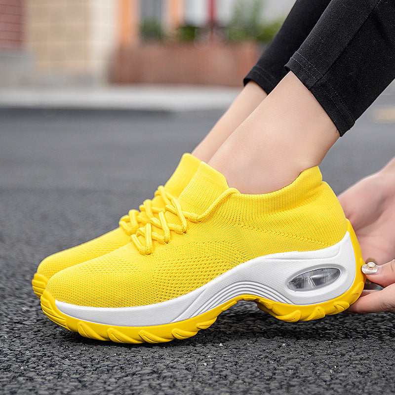 Flying Knit Platform Sneakers