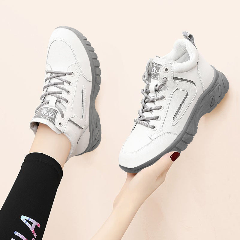 Women's Versatile Casual Non-Slip Lace-Up Sneakers | Lightweight Flat Shoes
