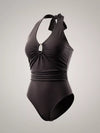 Liora Halter Neck Ruched Bodysuit — product view 3