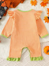 Storybook Christmas-Themed Striped Snap-Leg One-Piece — product view 10