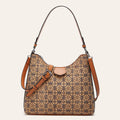 Women's Retro Ethnic Embroidered Tote Crossbody Bag with Multiple Compartments