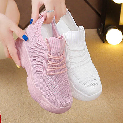 Women's Canvas Low-Top Sneakers | Casual Round-Toe White Shoes