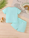 Poppy Lane Lion Short-Sleeve Top and Shorts Set — product view 2