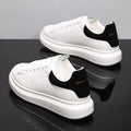 Korean Style Minimalist Sneakers for Men & Women – Microfiber Low-Cut Casual Shoes