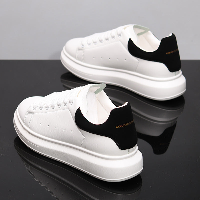 Korean Style Minimalist Sneakers for Men & Women – Microfiber Low-Cut Casual Shoes