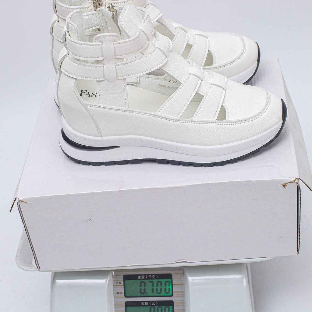 Women's Hollow Out Platform Sandals | Close Toe Velcro Summer Shoes