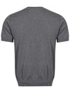 Maison Cable-Knit Short-Sleeve Henley — color or detail view 6