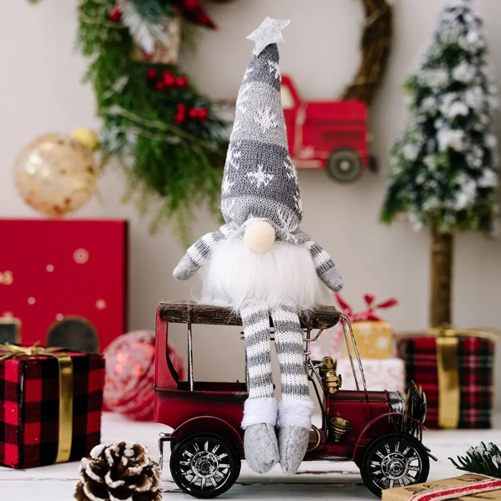 2-Piece Light-Up Faceless Gnome Decor Set