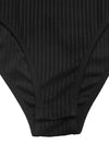 Celeste Leopard Trim Ribbed Knit Bodysuit — product view 9