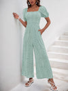 Vesper Printed Square Neck Puff Sleeve Jumpsuit — product view 22