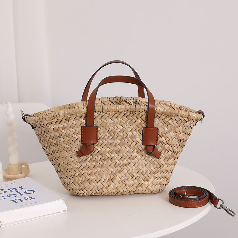 Natural Straw Woven Shoulder Bag - French-Style Handbag for Women | Sarah Express