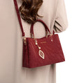 Women's Red Tassel Crossbody Bag - PU Leather Shoulder Messenger Bag