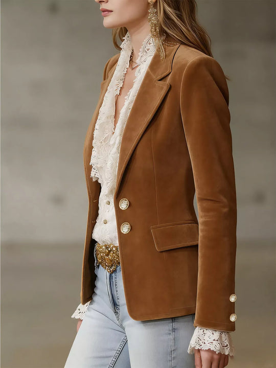 Another view: Single-Breasted Lapel Collar Blazer