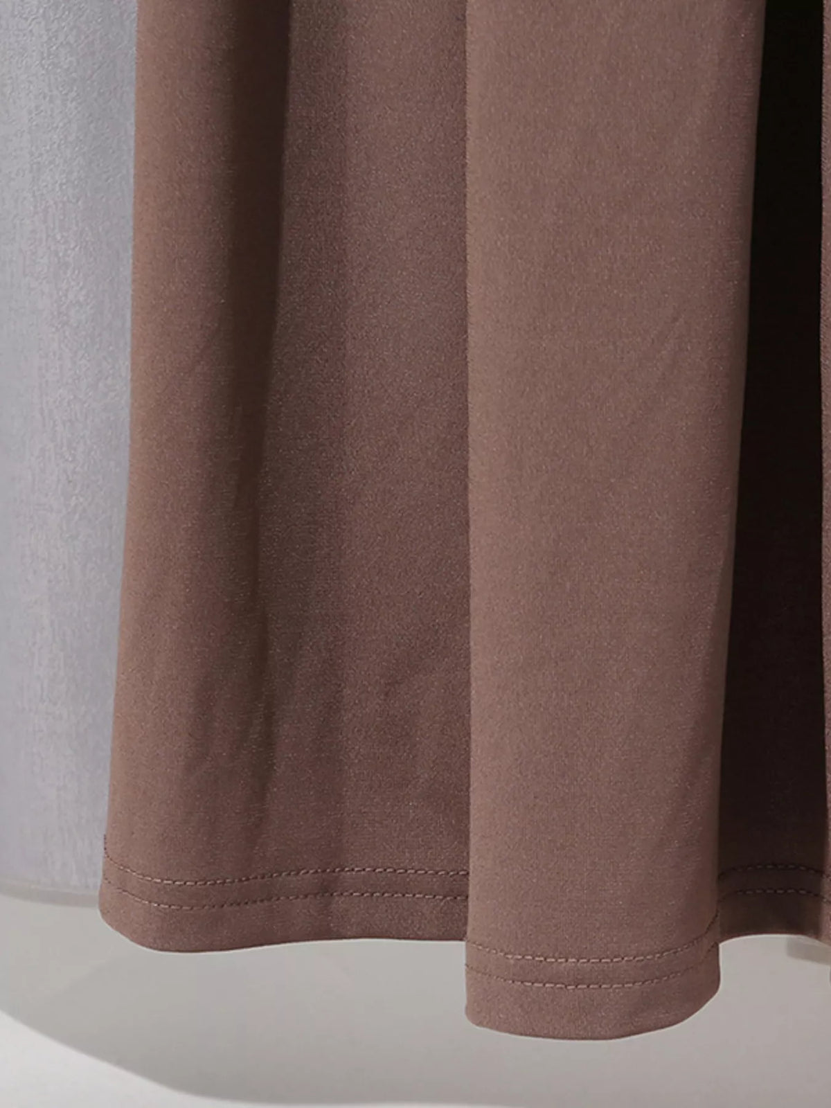 Brown Ruched Cutout Maxi Dress