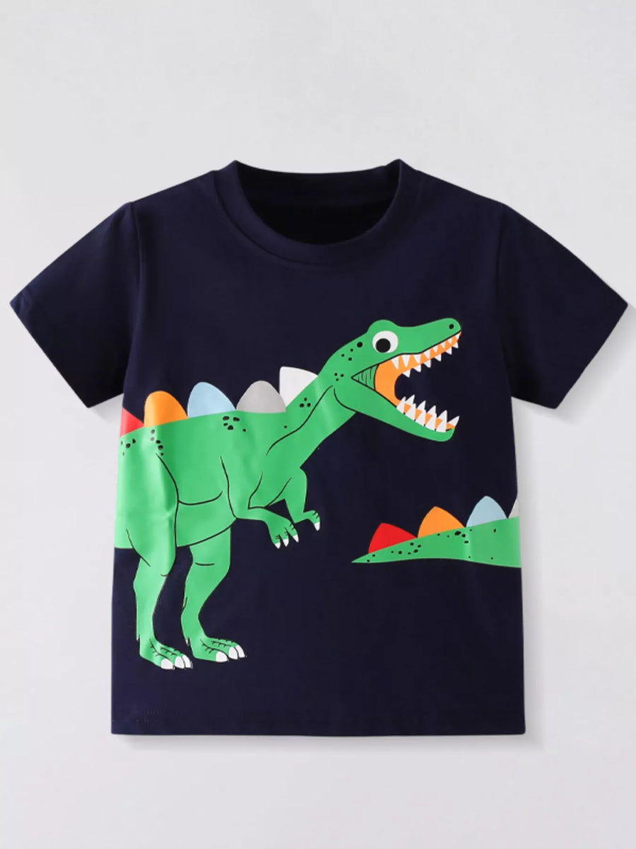 Meadow Days Dinosaur Graphic Short-Sleeve T-Shirt