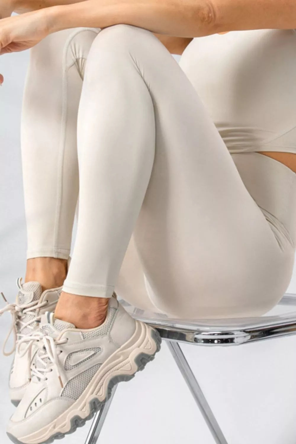 High-Waisted Stretch Seamless Active Leggings
