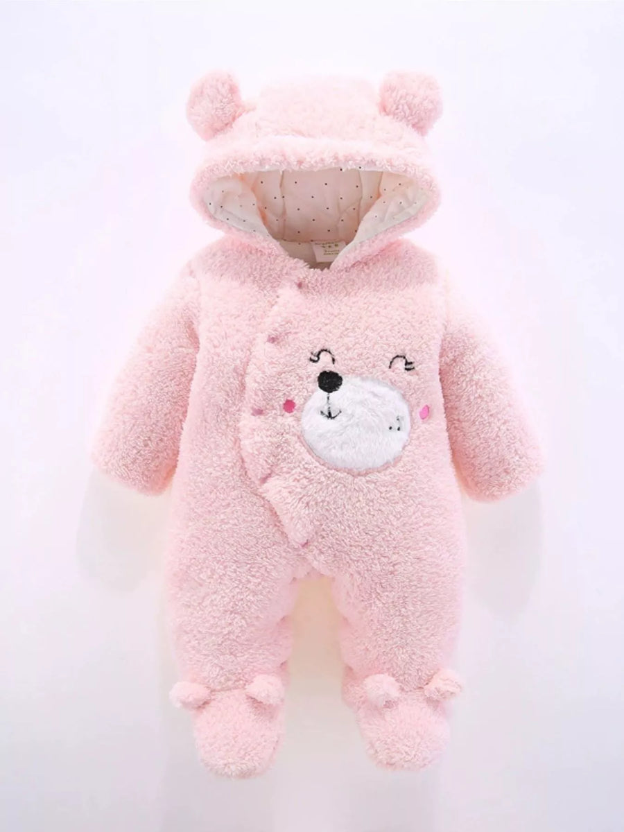 Baby Bear Hooded Fleece One-Piece