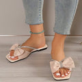 Bow-Knot Slip-On Slippers