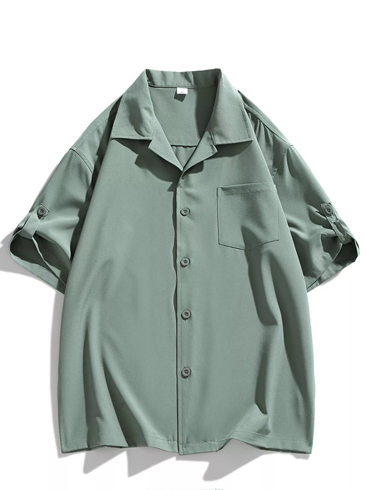 Men’s Cotton-Blend Pocketed Short-Sleeve Shirt