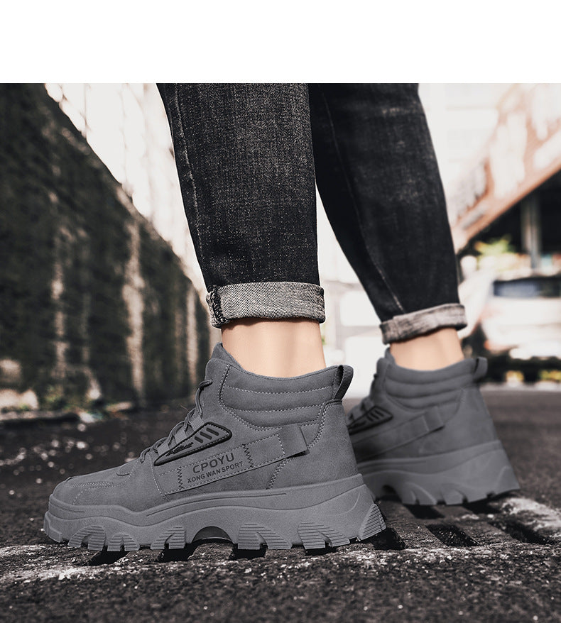 Men's Autumn High-Top Waterproof Non-Slip Work Boots | Dr. Martens Style