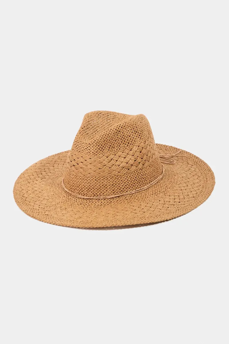 Fame Wide-Brim Braided Paper Sun Hat — photo 4
