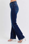 Judy Blue Harper Raw-Hem Straight-Leg Jeans — product view 4